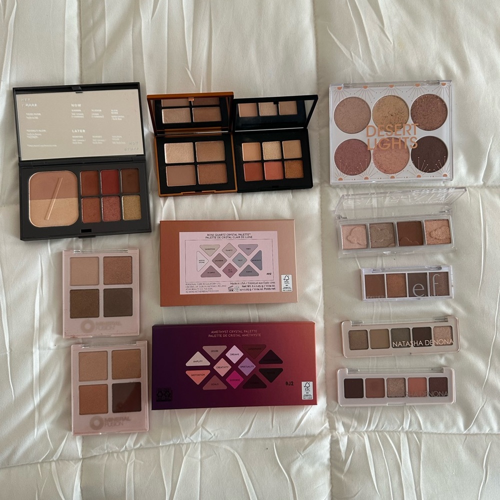 Natasha Denona, NARS, ATHR Beauty, PYT, Flower Beauty, ELF, and CoverGirl